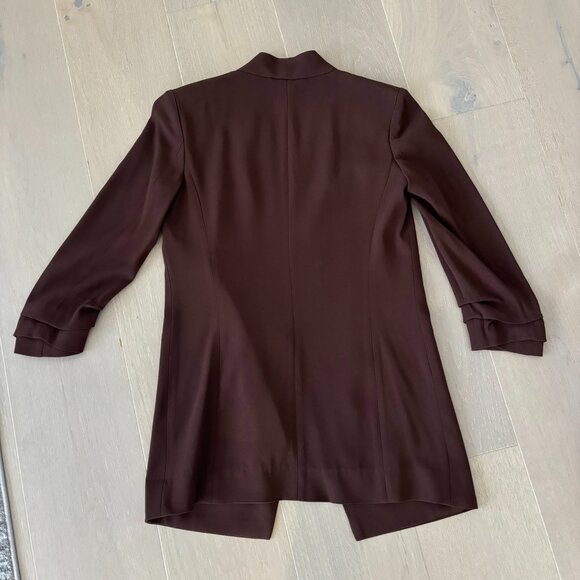 Brand New Aritzia Babaton New Power Blazer in Rich Mocha Brown in Size 00 - Picture 2 of 5